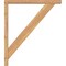 Ekena Millwork Traditional Block Smooth Bracket w/ Offset Brace, Western Red Cedar, 3 1/2"W x 26"D x 30"H BKT0402X26X30TRA05SWR - alternate 3